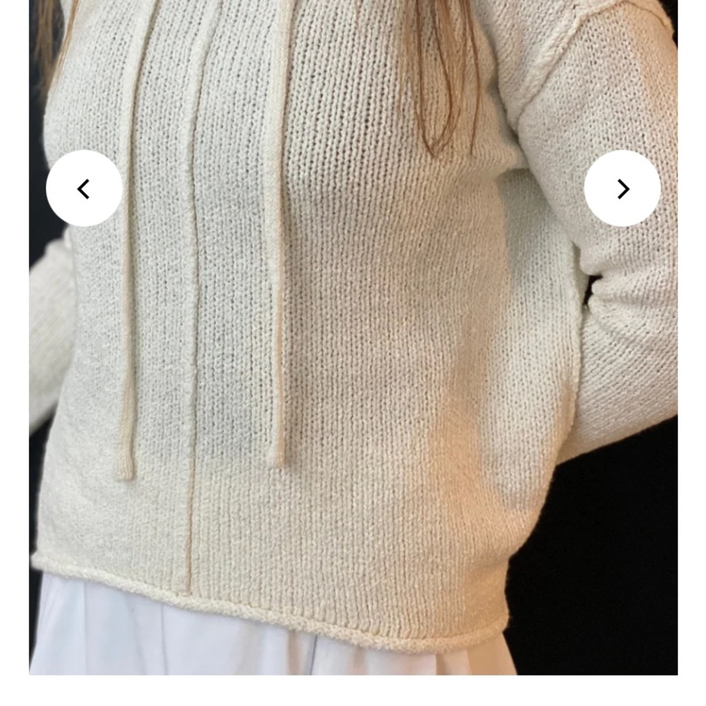ATM cream sweater